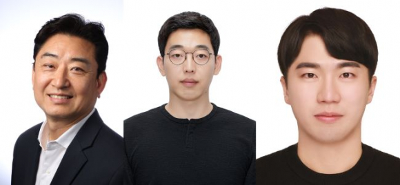 [사진] 가톨릭대학교 의과대학 병리학교실 남석우 교수(교신저자), 김상연 연구강사(제1저자), 하진웅 연구원(공동 제1저자)][의과대학 제공]