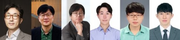 [사진3] 분당서울대병원 안과 우세준 교수, KAIST 유승협 교수, POSTECH 한세광 교수, KAIST 심지훈 박사, 채현욱 박사, 김수본 박사(왼쪽부터) [병원 제공]